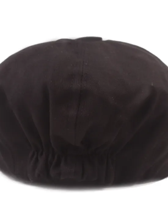 Clearance OUKU Men's Beret Hat Newsboy Hat Black Yellow Cotton Streetwear Stylish Casual Outdoor Daily Going out Plain Sunscreen
