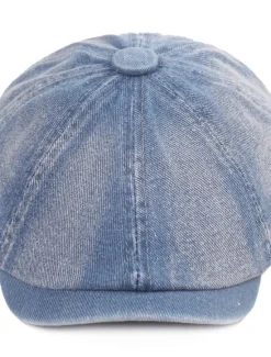 Discount OUKU Men's Beret Hat Newsboy Hat Black Blue Denim Streetwear Stylish Casual Outdoor Daily Going out Plain Sunscreen