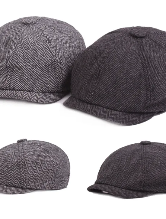 OUKU Men's Beret Hat Newsboy Hat khaki Light Grey Cotton and Linen Streetwear Stylish 1920s Fashion Outdoor Daily Going out Graphic Prints Sunscreen