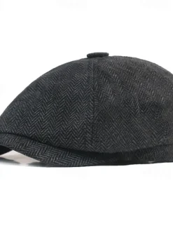 OUKU Men's Beret Hat Newsboy Hat khaki Light Grey Cotton and Linen Streetwear Stylish 1920s Fashion Outdoor Daily Going out Graphic Prints Sunscreen