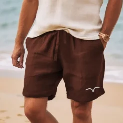 Clearance OUKU Men's Bird Shorts Summer Shorts Beach Shorts Mid Waist Hawaiian Casual Outdoor Holiday Going out Drawstring Elastic Waist Print Designer Clothing Apparel