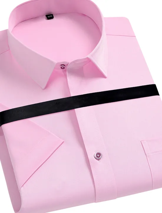 Best OUKU Men's Black White Yellow Pink Short Sleeve Square Neck Summer Clothing Apparel Print