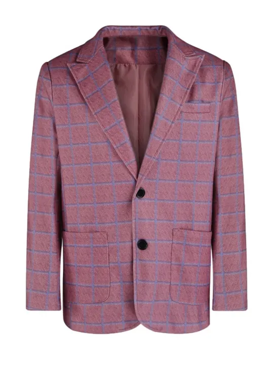 Sale OUKU Men's Blazer Jacket Sport Coat Casual Wine Blue Regular Fit