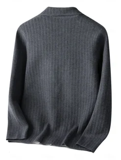 Clearance OUKU Men's Blazer Jacket Sweater Coat School Formal Wedding Elegant Warm Spring Fall Wool Nylon Solid Color Jacquard Multiple Pockets Comfy Single Breasted Two-button Blazer Black Dark Grey Army Green