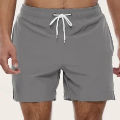 Outlet OUKU Men's Board Shorts Swim Shorts Swim Trunks Shorts with Mesh lining Plain Breathable Quick Dry Surfing Holiday Formal Boho ArmyGreen Black