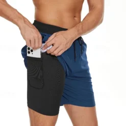 Online OUKU Men's Board Shorts Swim Shorts Swim Trunks Drawstring Elastic Waist With Compression Liner Plain Comfort Quick Dry Short Holiday Beach Weekend Fashion Casual ArmyGreen Wine Micro-elastic