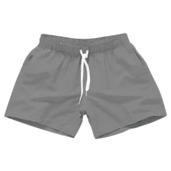 Discount OUKU Men's Board Shorts Swim Shorts Swim Trunks Drawstring with Pockets Solid Colored Waterproof UV Sun Protection Swimming Pool Hawaiian Casual / Sporty Black White Micro-elastic