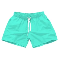 Discount OUKU Men's Board Shorts Swim Shorts Swim Trunks Drawstring with Pockets Solid Colored Waterproof UV Sun Protection Swimming Pool Hawaiian Casual / Sporty Black White Micro-elastic
