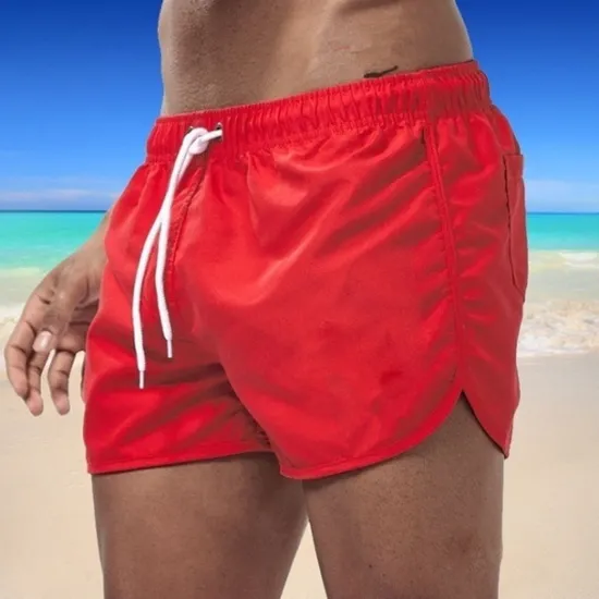Sale OUKU Men's Board Shorts Swim Shorts Swim Trunks Elastic Waist Solid Color Quick Dry Short Daily Gym Bathing Chic & Modern Casual / Sporty Black White Micro-elastic