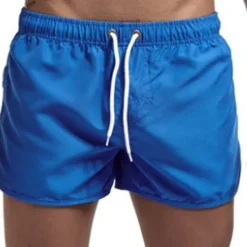 Sale OUKU Men's Board Shorts Swim Shorts Swim Trunks Elastic Waist Solid Color Quick Dry Short Daily Gym Bathing Chic & Modern Casual / Sporty Black White Micro-elastic