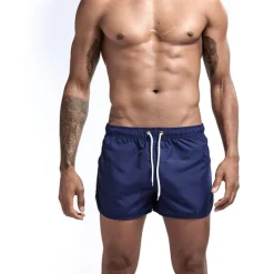 Sale OUKU Men's Board Shorts Swim Shorts Swim Trunks Elastic Waist Solid Color Quick Dry Short Daily Gym Bathing Chic & Modern Casual / Sporty Black White Micro-elastic