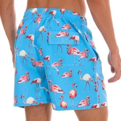 Best OUKU Men's Board Shorts Swim Shorts Swim Trunks Summer Shorts Beach Shorts Pocket Drawstring with Mesh lining Graphic Flamingo Quick Dry Outdoor Holiday Going out Hawaiian Boho Green
