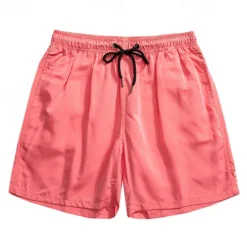 Discount OUKU Men's Board Shorts Swim Shorts Swim Trunks Shorts Drawstring Elastic Waist Plain Comfort Quick Dry Short Holiday Beach Weekend Fashion Casual Grass Green Black Micro-elastic