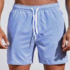 Online OUKU Men's Board Shorts Swim Shorts Swim Trunks Summer Shorts Beach Shorts Drawstring with Mesh lining Elastic Waist Graphic Stripe Breathable Soft Short Casual Daily Holiday Streetwear Hawaiian Light