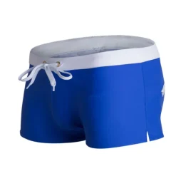 New OUKU Men's Board Shorts Swim Shorts Swim Trunks Drawstring with Mesh lining Zipper Pocket Solid Color Quick Dry Comfortable Holiday Swimming Pool Hawaiian Casual / Sporty Slim Black White Low Waist