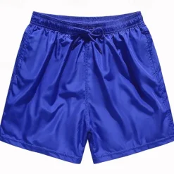 Best OUKU Men's Board Shorts Swim Shorts Swim Trunks Beach Shorts Drawstring Elastic Waist Solid Color Comfort Quick Dry Short Sports Outdoor Daily Fashion Casual Black Red Micro-elastic