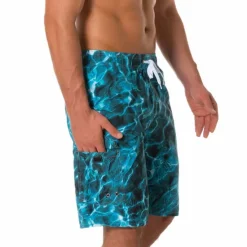 Online OUKU Men's Board Shorts Swim Shorts Swim Trunks Summer Shorts Bermuda shorts Drawstring with Mesh lining Elastic Waist 3D Print Ocean Breathable Quick Dry Knee Length Casual Daily Beach Fashion Streetwear