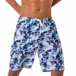 Online OUKU Men's Board Shorts Swim Shorts Swim Trunks Summer Shorts Bermuda shorts Drawstring with Mesh lining Elastic Waist 3D Print Ocean Breathable Quick Dry Knee Length Casual Daily Beach Fashion Streetwear