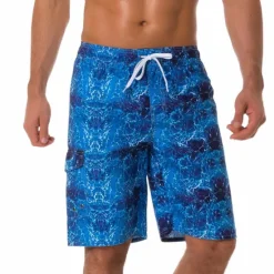 Online OUKU Men's Board Shorts Swim Shorts Swim Trunks Summer Shorts Bermuda shorts Drawstring with Mesh lining Elastic Waist 3D Print Ocean Breathable Quick Dry Knee Length Casual Daily Beach Fashion Streetwear