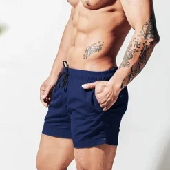 Best OUKU Men's Board Shorts Swim Shorts Swim Trunks Drawstring Elastic Waist Plain Comfort Quick Dry Short Holiday Beach Weekend Fashion Casual Watermelon Red Grass Green Micro-elastic
