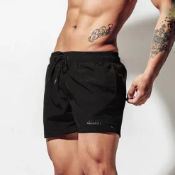 Best OUKU Men's Board Shorts Swim Shorts Swim Trunks Drawstring Elastic Waist Plain Comfort Quick Dry Short Holiday Beach Weekend Fashion Casual Watermelon Red Grass Green Micro-elastic