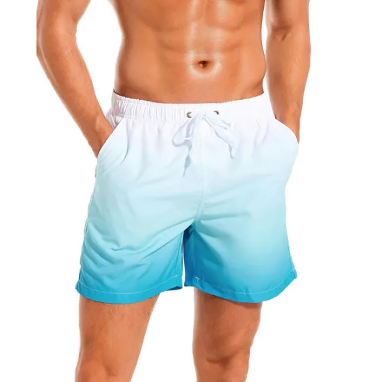Discount OUKU Men's Board Shorts Swim Shorts Swim Trunks Drawstring with Mesh lining Elastic Waist Gradient Quick Dry Short Casual Daily Holiday Hawaiian Boho Black Pink Micro-elastic