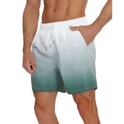 Discount OUKU Men's Board Shorts Swim Shorts Swim Trunks Drawstring with Mesh lining Elastic Waist Gradient Quick Dry Short Casual Daily Holiday Hawaiian Boho Black Pink Micro-elastic