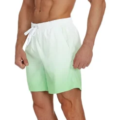 Discount OUKU Men's Board Shorts Swim Shorts Swim Trunks Drawstring with Mesh lining Elastic Waist Gradient Quick Dry Short Casual Daily Holiday Hawaiian Boho Black Pink Micro-elastic