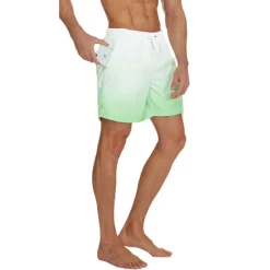Discount OUKU Men's Board Shorts Swim Shorts Swim Trunks Drawstring with Mesh lining Elastic Waist Gradient Quick Dry Short Casual Daily Holiday Hawaiian Boho Black Pink Micro-elastic