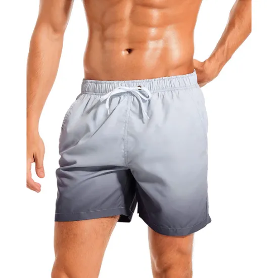 Discount OUKU Men's Board Shorts Swim Shorts Swim Trunks Drawstring with Mesh lining Elastic Waist Gradient Quick Dry Short Casual Daily Holiday Hawaiian Boho Black Pink Micro-elastic