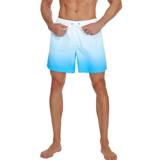 Discount OUKU Men's Board Shorts Swim Shorts Swim Trunks Drawstring with Mesh lining Elastic Waist Gradient Quick Dry Short Casual Daily Holiday Hawaiian Boho Black Pink Micro-elastic