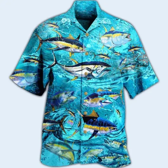 Hot OUKU Men's Boardmasters Music Notes Shirt Summer Hawaiian Shirt Button Up Shirt Short Sleeve Sports Fashion Streetwear Casual Hawaiian Holiday Summer Spring Cuban Collar Print Button-Down Wine Apricot