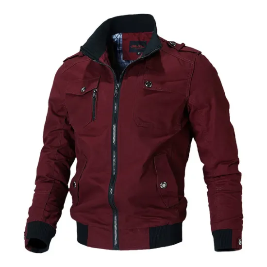 Hot OUKU Men's Bomber Jacket Military Tactical Jacket Outdoor Windproof Ventilation Breathable Multi-Pockets Spring Autumn Jacket Raincoat Hunting Military Training Black Red Blue