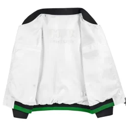 Best OUKU Men's Bomber Jacket Varsity Jacket Daily Wear Durable Basic Spring & Fall Spring & Summer British Leisure Crew Neck Regular Black White Jacket