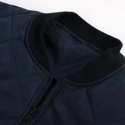 Discount OUKU Men's Bomber Quilted Jacket Diamond Padded Jacket Winter Outdoor Chunky Varsity Flight Windproof Warm Trench Coat Top Quilted Seams Cotton Outwear Overcoat Full Zipper Camping Hiking Hunting Fishing