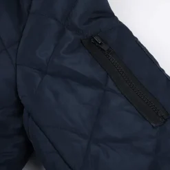 Discount OUKU Men's Bomber Quilted Jacket Diamond Padded Jacket Winter Outdoor Chunky Varsity Flight Windproof Warm Trench Coat Top Quilted Seams Cotton Outwear Overcoat Full Zipper Camping Hiking Hunting Fishing