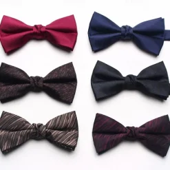 New OUKU Men's Bow Tie Modern Contemporary Sexy Solid / Plain Color Wedding Party Daily Wear