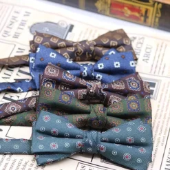 New OUKU Men's Bow Tie Modern Contemporary Sexy Plaid / Striped / Chevron / Round Wedding Party Daily Wear