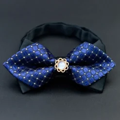 Sale OUKU Men's Bow Tie Neckties Bowtie Pre-Tied Adjustable Bow Plaid Wedding Birthday Party