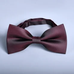 New OUKU Men's Bow Tie Neckties Bowtie Pre-Tied Adjustable Bow Plain Wedding Birthday Party