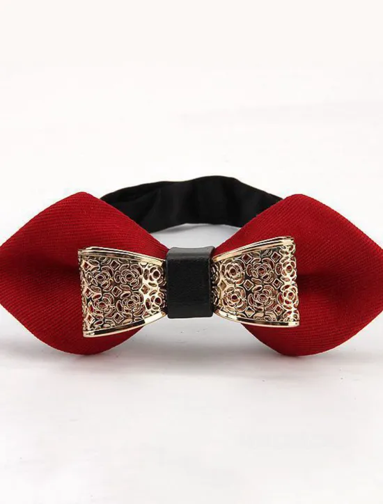 Best OUKU Men's Bow Tie Party Wedding Bow Solid Colored Formal Party Evening Party & Evening