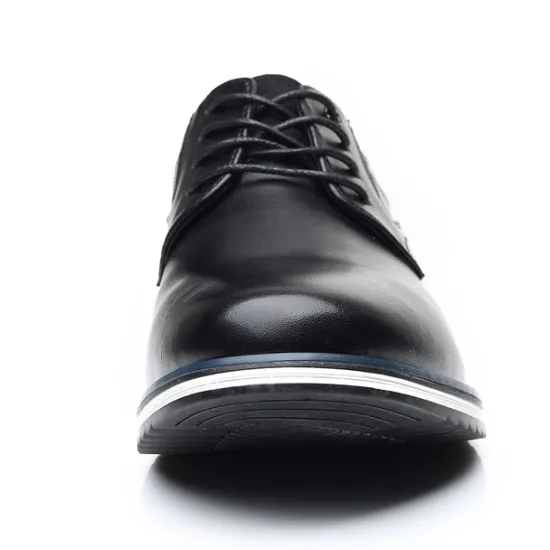 Sale OUKU Men's Brown Leather Oxford Shoes with Non-Slip Rubber Sole - Stylish and Comfortable Dress Shoes for Formal and Casual Wear