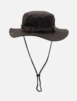 Best OUKU Men's Bucket Hat Sun Hat Cowboy Hat Black Green Polyester Travel Beach Outdoor Vacation Plain Adjustable Sun Protection Fashion