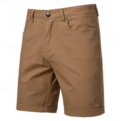 Outlet OUKU Men's Burmuda Shorts Work Shorts Golf Shorts Pocket Plain Comfort Breathable Knee Length Outdoor Business Fashion Casual Black White