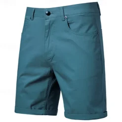Outlet OUKU Men's Burmuda Shorts Work Shorts Golf Shorts Pocket Plain Comfort Breathable Knee Length Outdoor Business Fashion Casual Black White