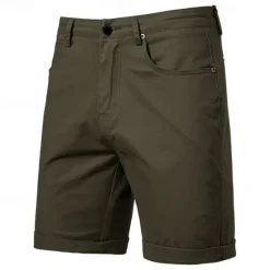 Outlet OUKU Men's Burmuda Shorts Work Shorts Golf Shorts Pocket Plain Comfort Breathable Knee Length Outdoor Business Fashion Casual Black White