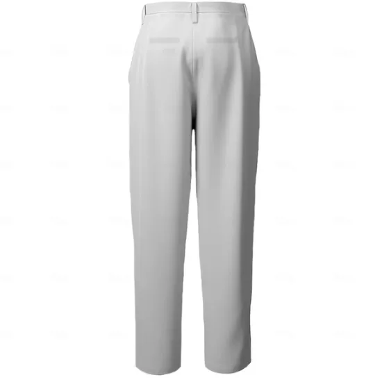 Clearance OUKU Men's Butterfly Dress Pants Mid Waist Fashion Casual Dailywear Vacation Zipper Pocket Summer Spring Fall 3D Print White