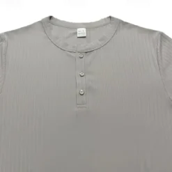 Discount OUKU Men's Button T Shirt T Shirt Henley Shirt Tee Short Sleeve V Neck Spring & Summer Plain Pit Strip Fashion Designer Basic Vacation Street Going out Wine Black White Top Tee for Men
