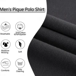 Hot OUKU Men's Button Up Polos Cotton Polo Shirt Casual Holiday Lapel Ribbed Polo Collar Short Sleeve Fashion Basic Plain Classic Summer Regular Fit Navy Black White Burgundy Sky Blue Grey Button Up Polos