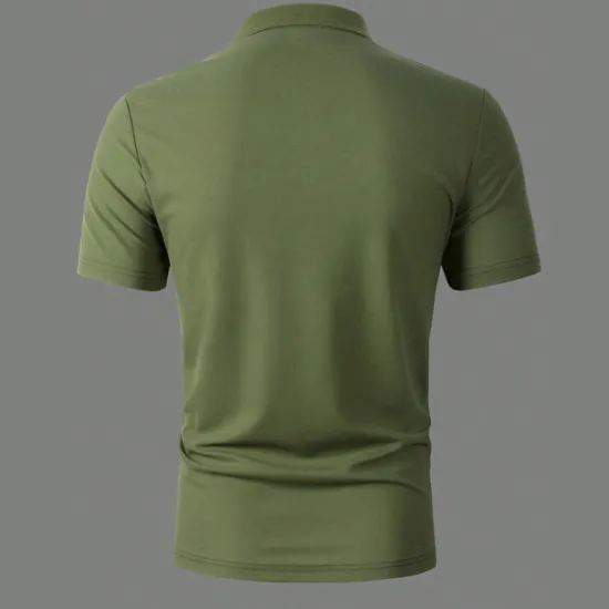 Clearance OUKU Men's Button Up Polos Polo Shirt Casual Holiday Lapel Short Sleeve Fashion Basic Plain Classic Summer Regular Fit Light Sky Blue Pink Army Green Brown Button Up Polos